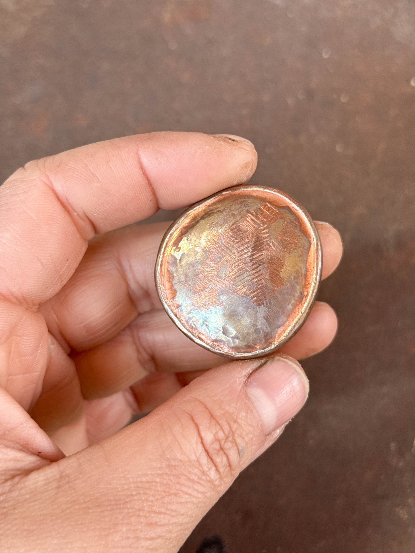 Copper Worry Stone #1