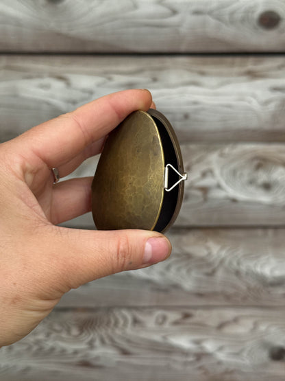 Egg Pocket Locket Brass