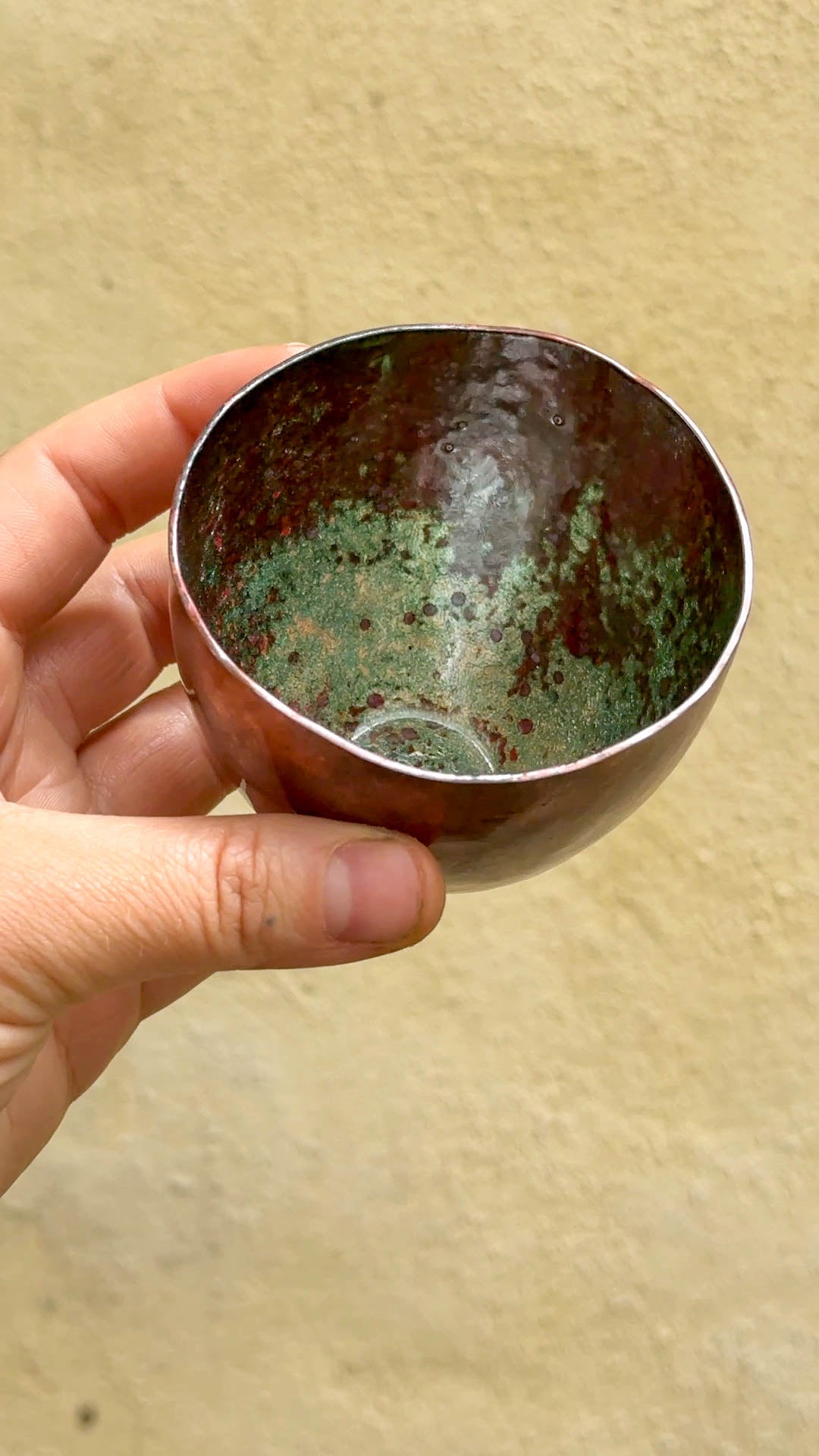 Enamel interior vessel