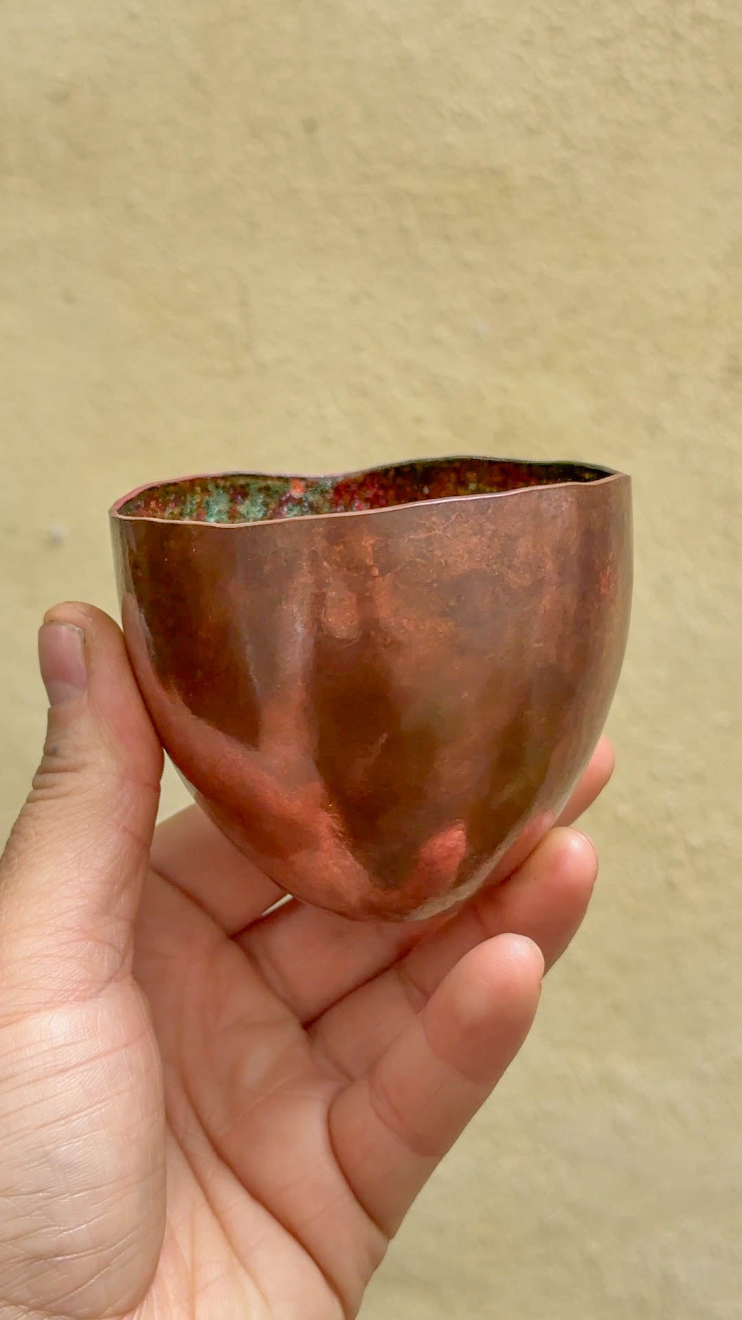 Enamel interior vessel