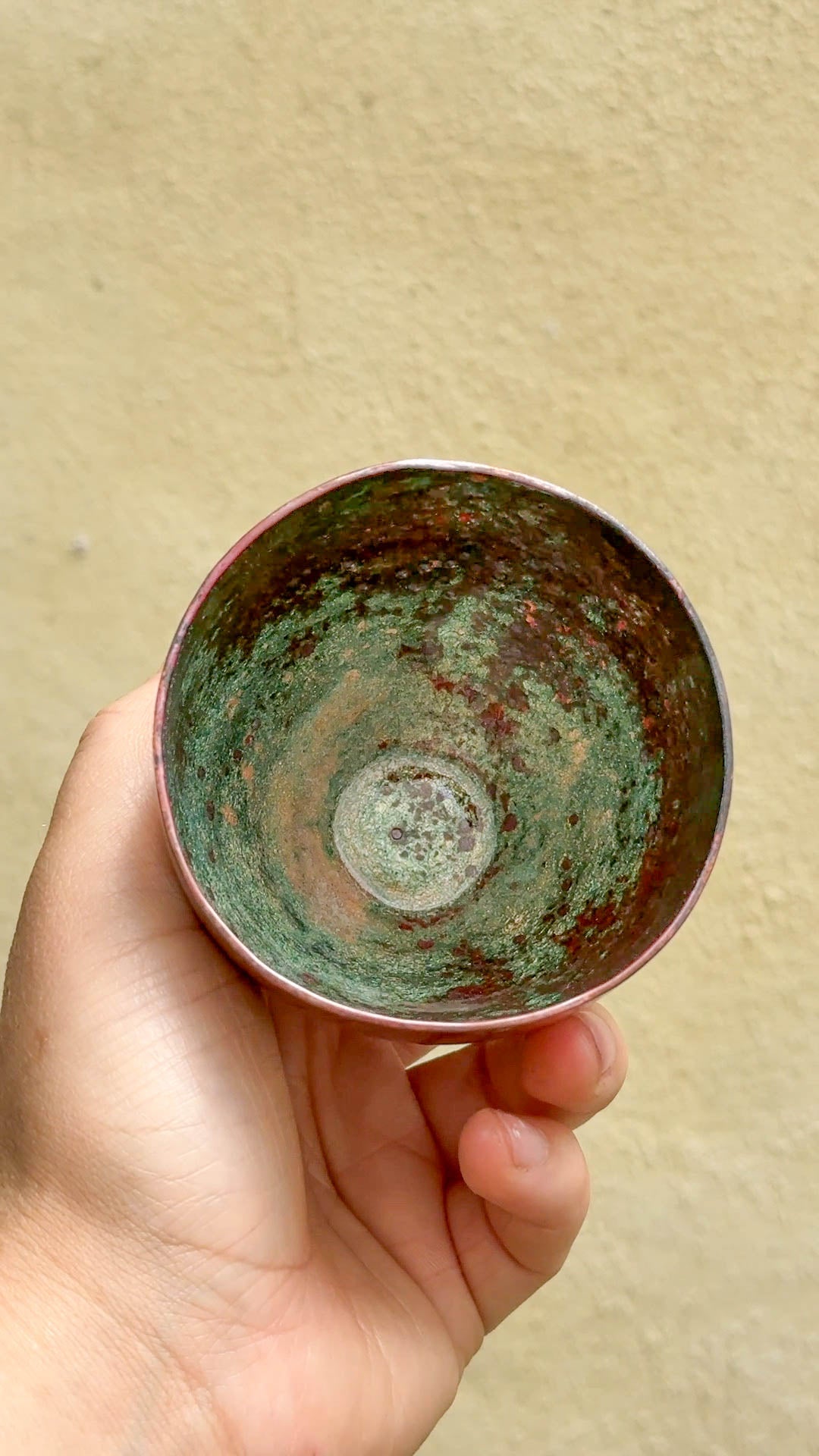 Enamel interior vessel