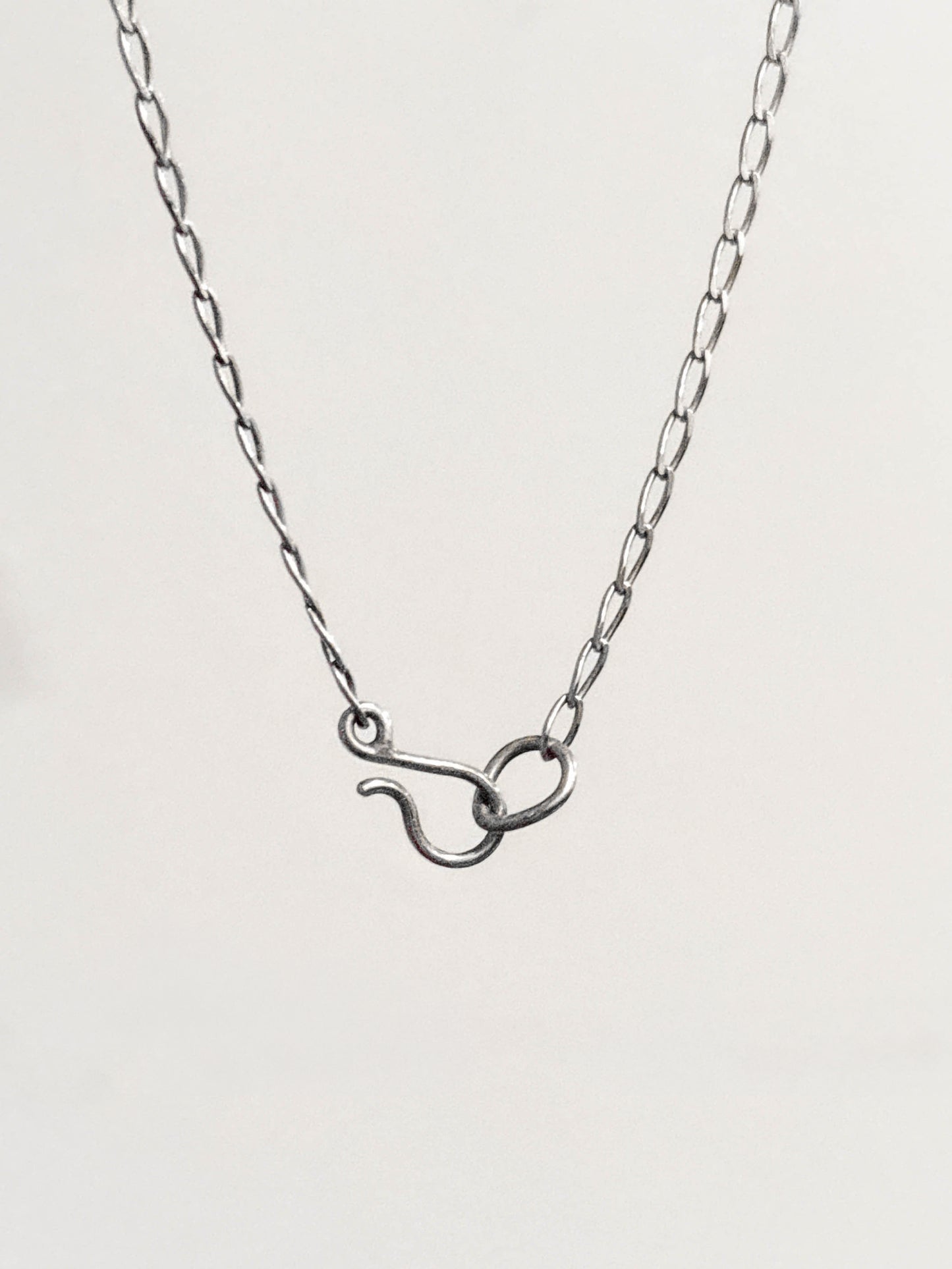 Silver Chain with Handmade Clasp