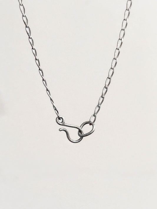 Silver Chain with Handmade Clasp