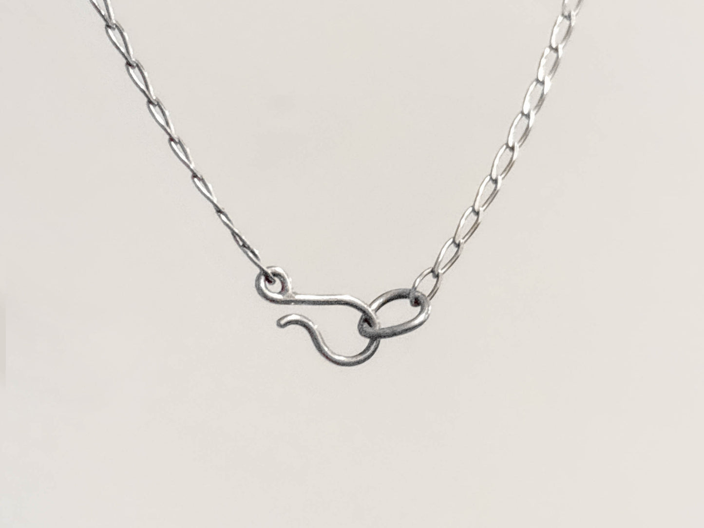 Silver Chain with Handmade Clasp