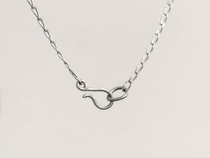 Silver Chain with Handmade Clasp