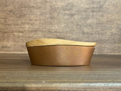 Copper Box with Wooden Lid