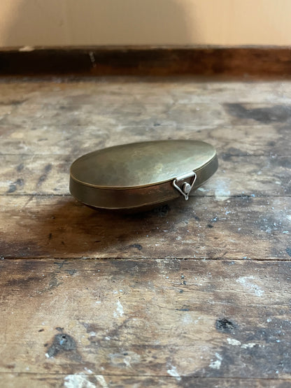 Egg Pocket Locket Brass