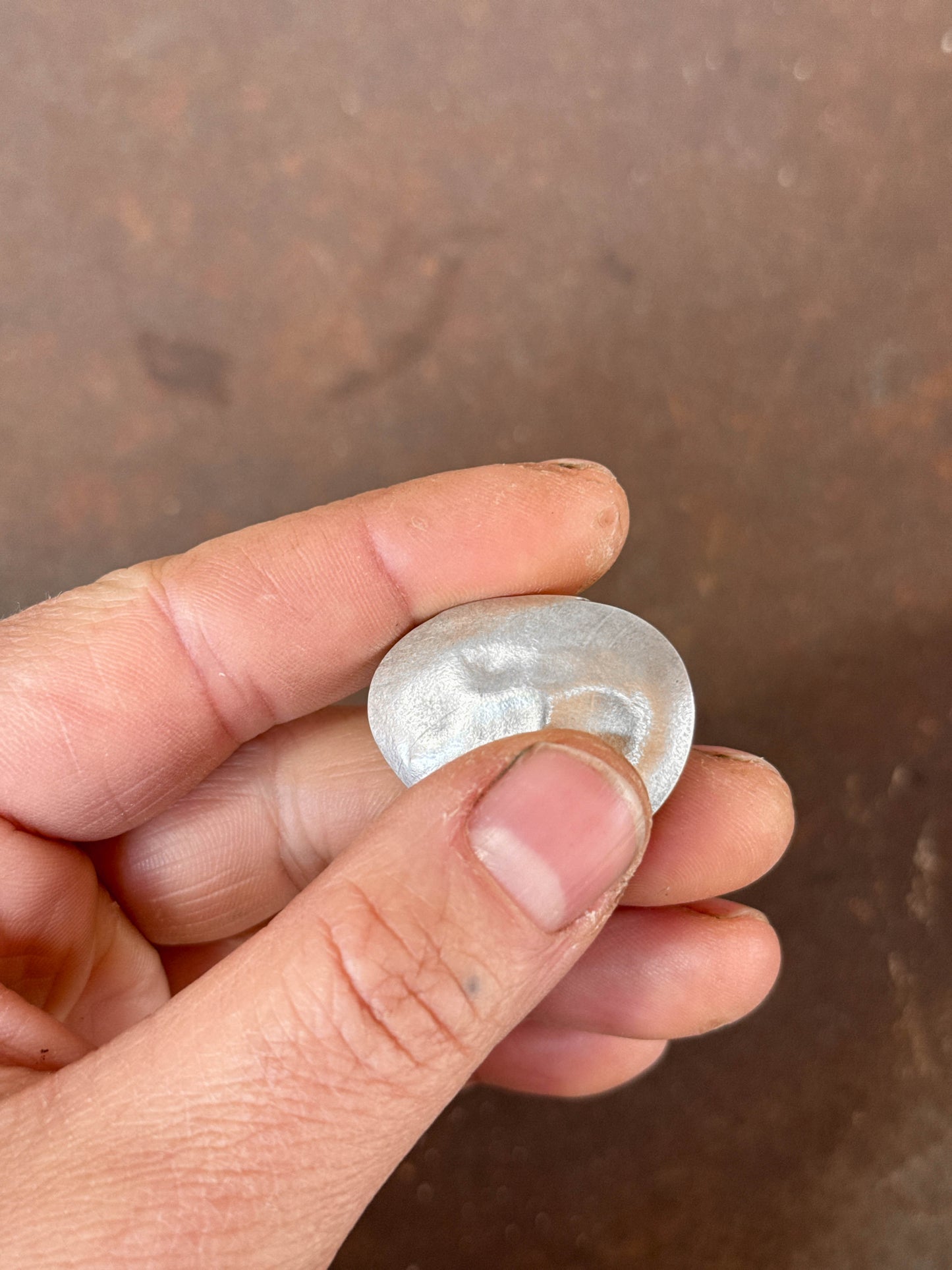 Silver Worry Stone #1