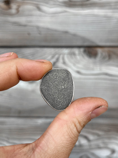 Silver Worry Stone #1